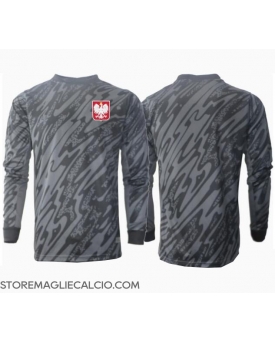 Polonia Portiere Maglia Gara Trasferta Repliche Europei 2024 Maniche Lunghe
